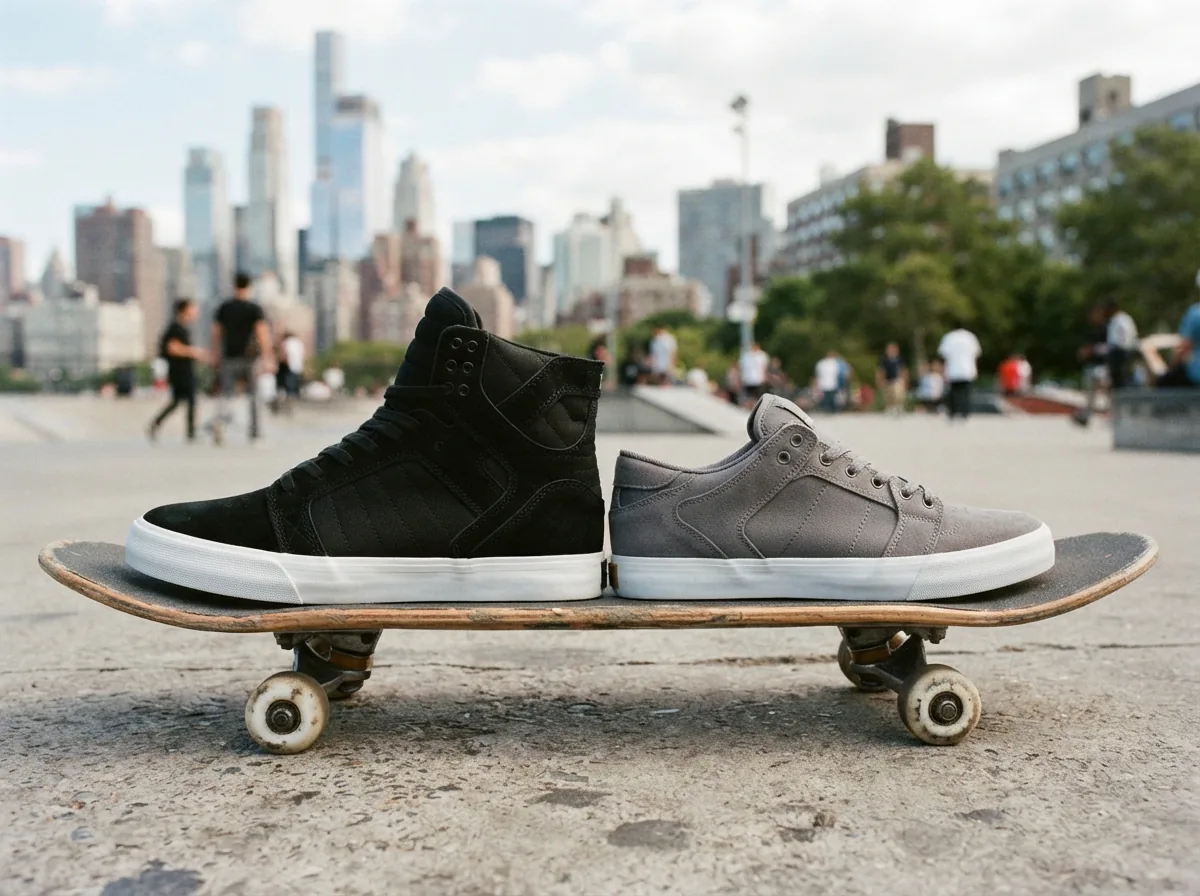 Comparison of Supra shoe features in a skate environment